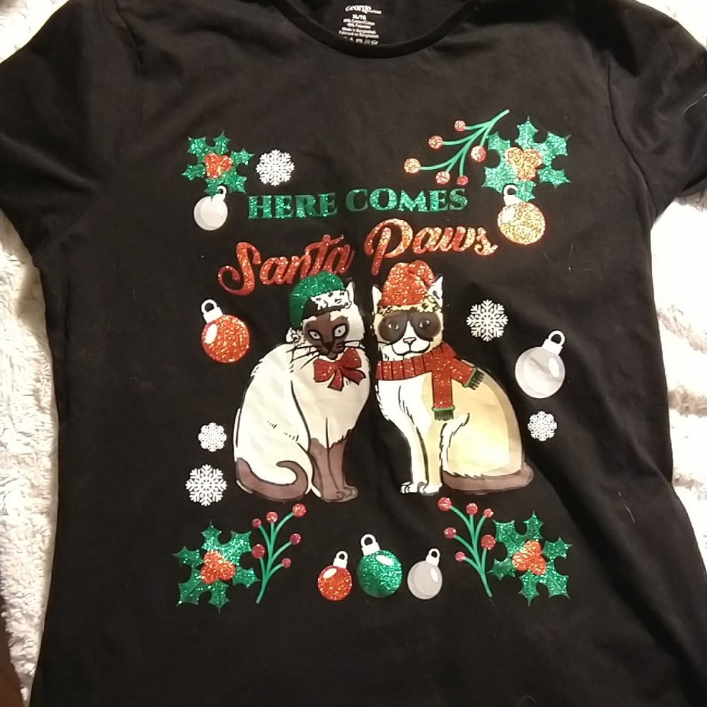 T-shirt "Here comes Santa Paws"